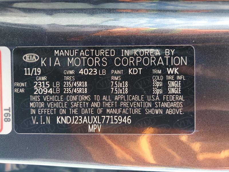 Продаж на аукціоні авто 2020 Kia Soul, vin: KNDJ23AUXL7715946, номер лоту: 46547026
