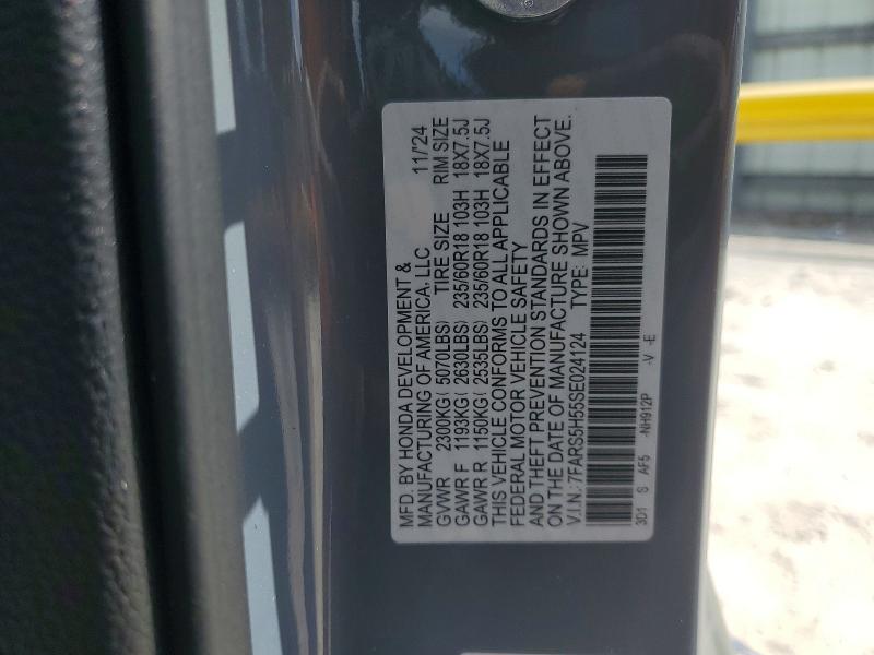 Aukcja sprzedaży 2025 Honda Cr-v, vin: 7FARS5H55SE024124, numer aukcji: 49882916
