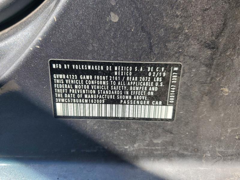 Aukcja sprzedaży 2019 Volkswagen Jetta, vin: 3VWC57BU8KM162009, numer aukcji: 50625806