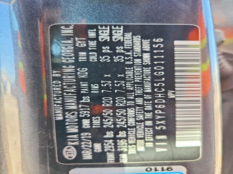 Aukcja sprzedaży 2020 Kia Telluride, vin: 5XYP6DHC5LG011156, numer aukcji: 50491926