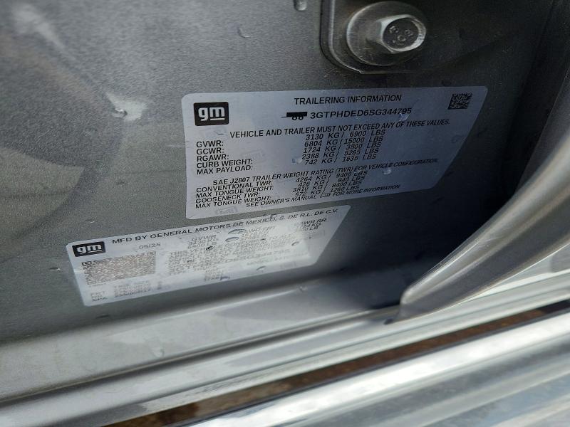 Aukcja sprzedaży 2025 Gmc Sierra, vin: 3GTPHDED6SG344795, numer aukcji: 50127026