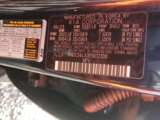 49438636 :رقم المزاد ، KNDC34LA3P5612108 vin ، 2023 Kia Ev6 مزاد بيع
