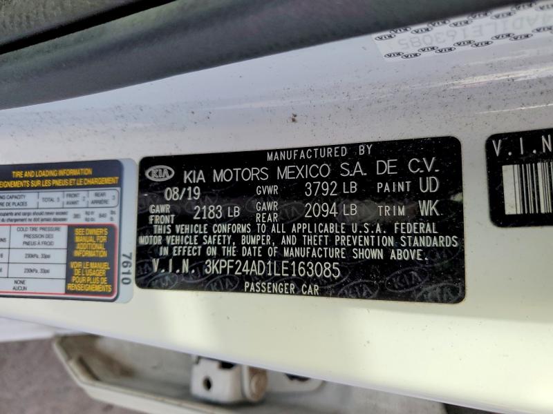 Продажа на аукционе авто 2020 Kia Forte, vin: 3KPF24AD1LE163085, номер лота: 48972456