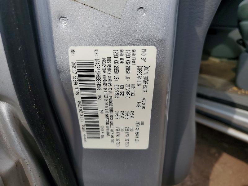 Продажа на аукционе авто 2006 Chrysler Town & Country, vin: 1A4GP45R06B674908, номер лота: 49799796