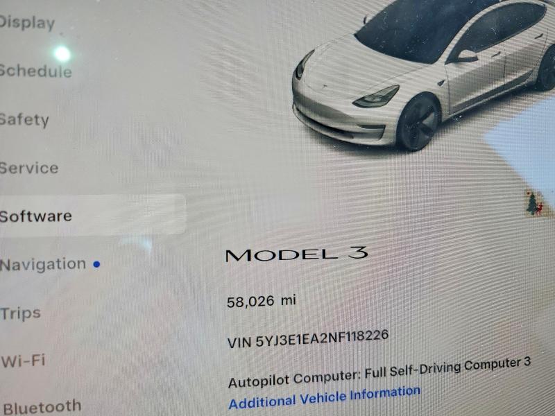 Aukcja sprzedaży 2022 Tesla Model 3, vin: 5YJ3E1EA2NF118226, numer aukcji: 49740696