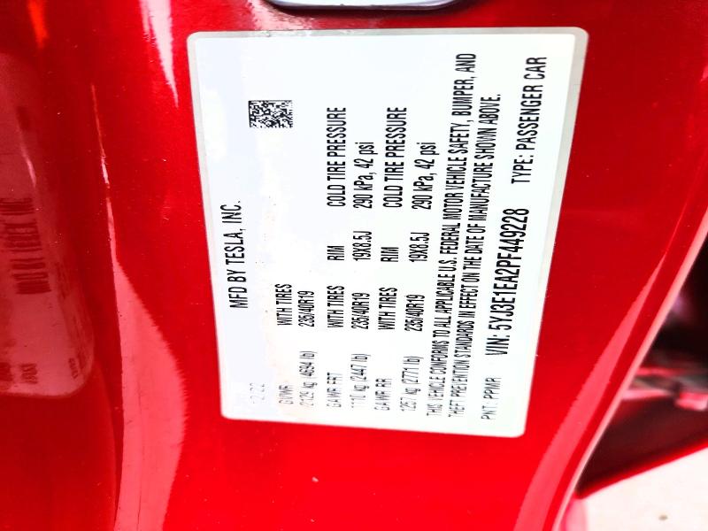 Aukcja sprzedaży 2023 Tesla Model 3, vin: 5YJ3E1EA2PF449228, numer aukcji: 51445906