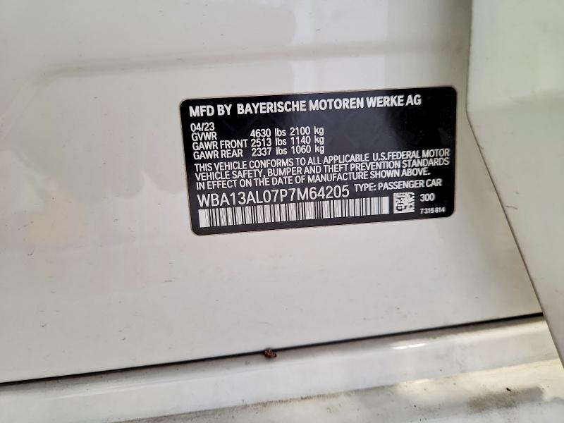 Продажа на аукционе авто 2023 Bmw M235xi, vin: WBA13AL07P7M64205, номер лота: 51469806