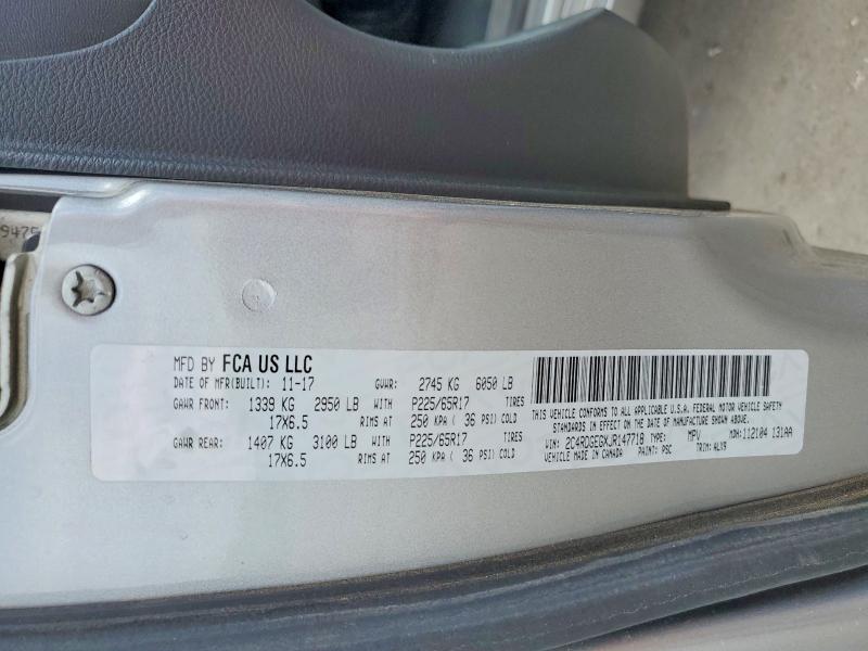 Продажа на аукционе авто 2018 Dodge Grand Caravan, vin: 2C4RDGEGXJR147718, номер лота: 50739036