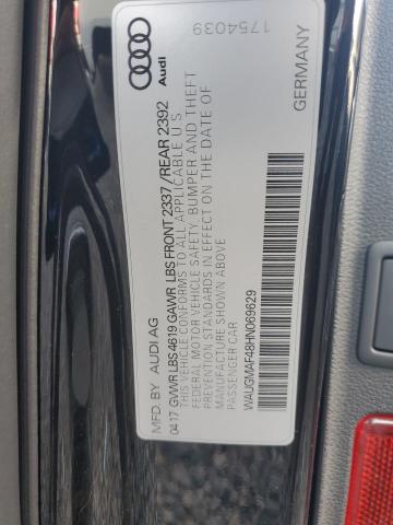 Продажа на аукционе авто 2017 Audi A4, vin: WAUGMAF48HN069629, номер лота: 49450136