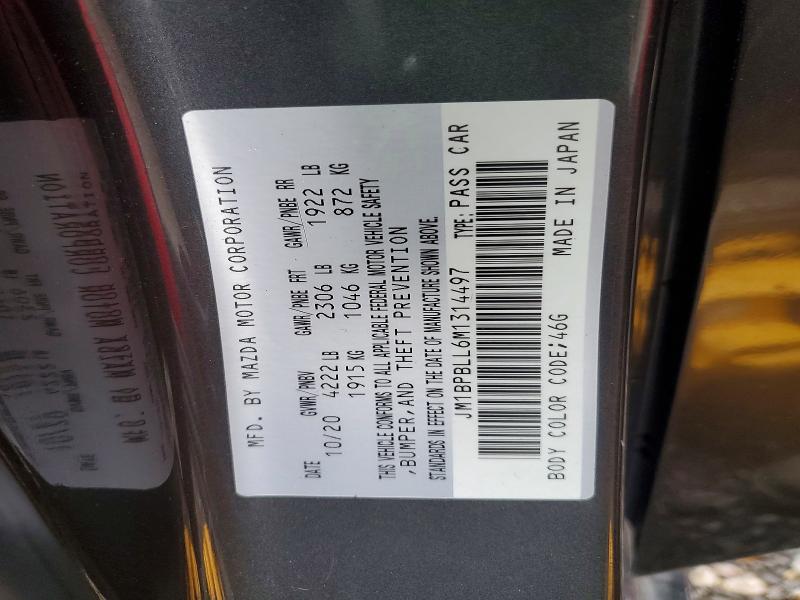 48439656 :رقم المزاد ، JM1BPBLL6M1314497 vin ، 2021 Mazda 3 مزاد بيع