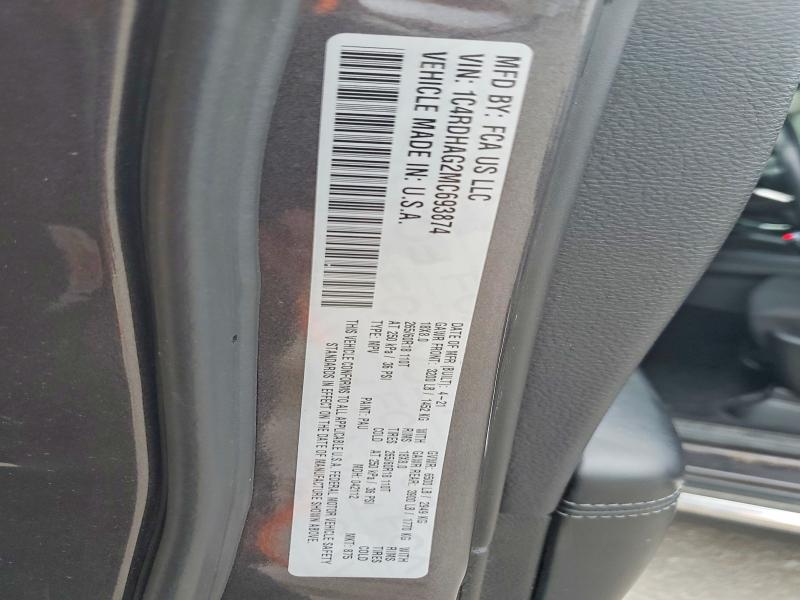 Продаж на аукціоні авто 2021 Dodge Durango, vin: 1C4RDHAG2MC693874, номер лоту: 50686226