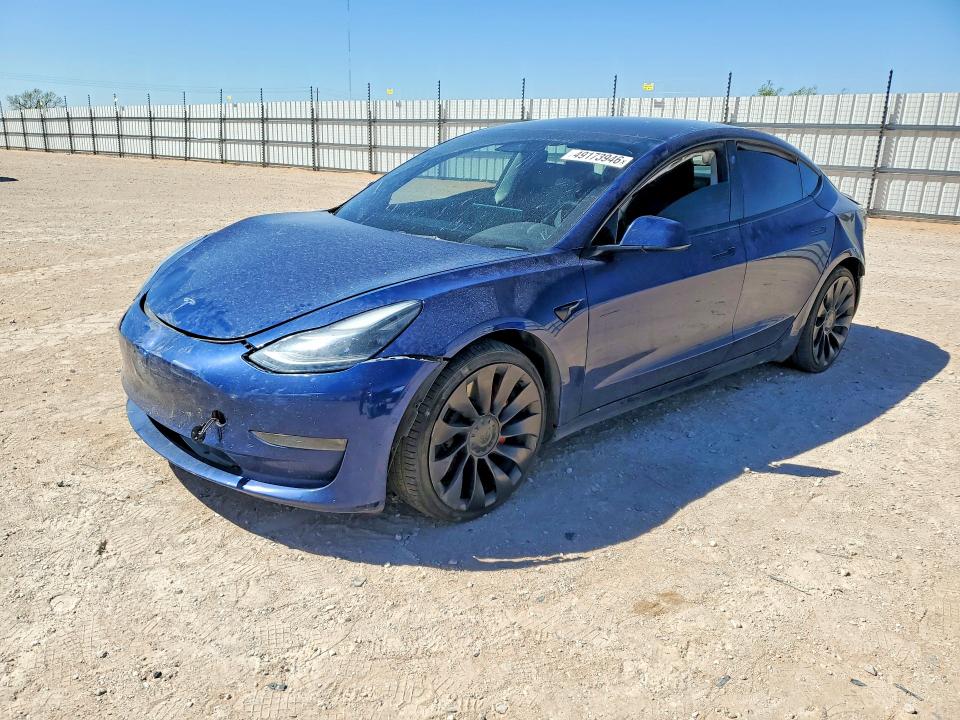 2022 Tesla Model 3 მანქანა იყიდება აუქციონზე, vin: 5YJ3E1EC0NF104486, აუქციონის ნომერი: 49173946