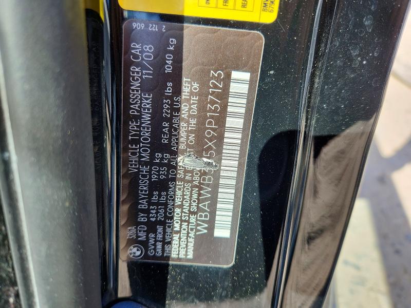Продажа на аукционе авто 2009 Bmw 328, vin: WBAWB335X9P137123, номер лота: 50181426