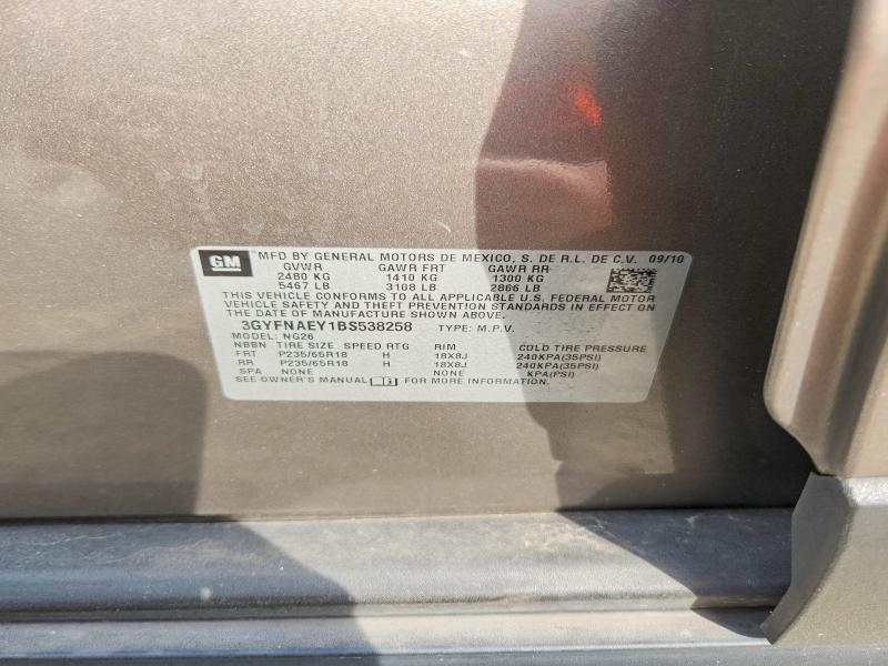 Продажа на аукционе авто 2011 Cadillac Srx, vin: 3GYFNAEY1BS538258, номер лота: 49614116