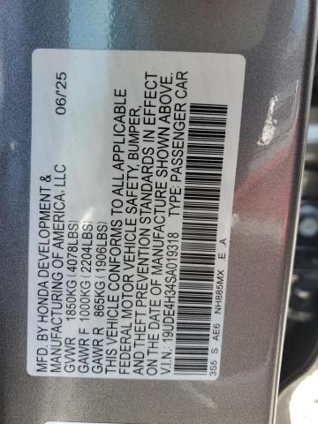 Aukcja sprzedaży 2025 Acura Integra, vin: 19UDE4H34SA019318, numer aukcji: 49865256
