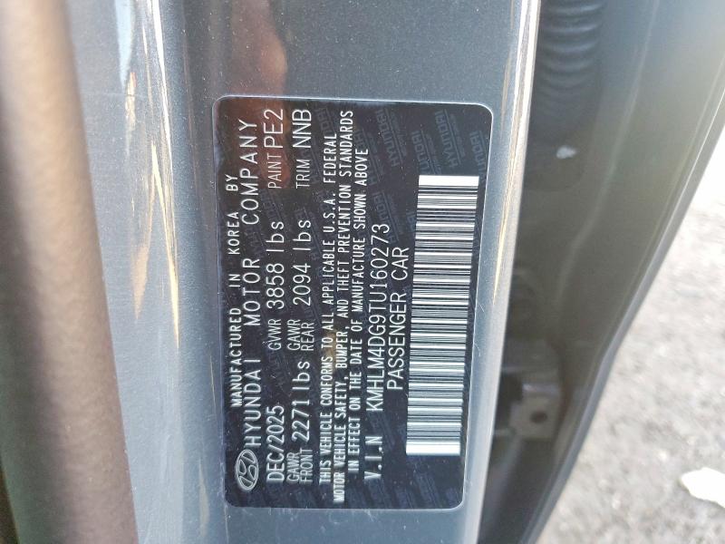 Продаж на аукціоні авто 2026 Hyundai Elantra, vin: KMHLM4DG9TU160273, номер лоту: 48978386