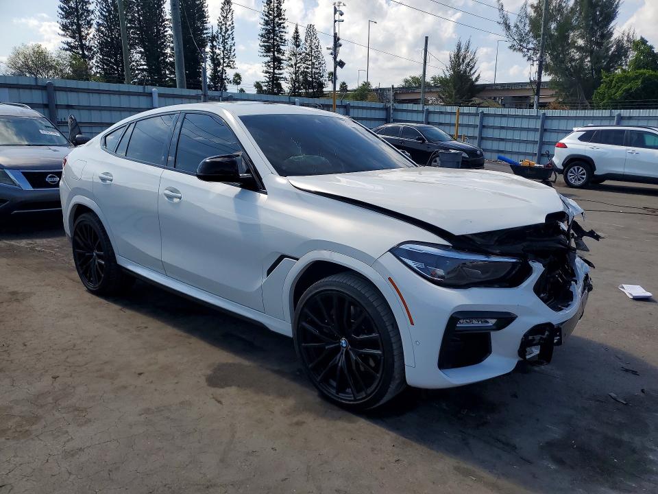 2021 Bmw X6 მანქანა იყიდება აუქციონზე, vin: 5UXCY4C01M9F28237, აუქციონის ნომერი: 51981526