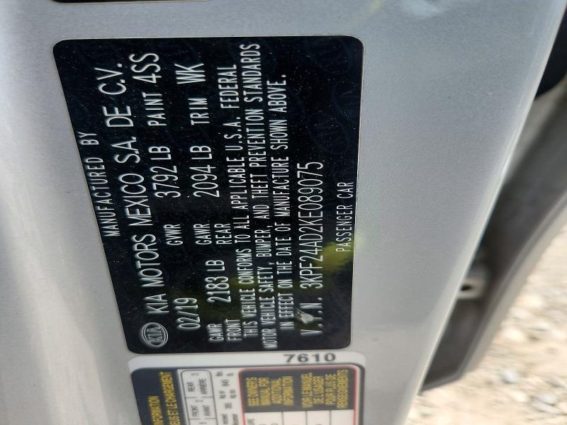 Продаж на аукціоні авто 2019 Kia Forte, vin: 3KPF24AD2KE089075, номер лоту: 49052616