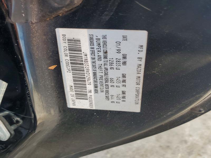 50266986 :رقم المزاد ، JM1NB3539X0129479 vin ، 1999 Mazda Mx-5 Miata مزاد بيع