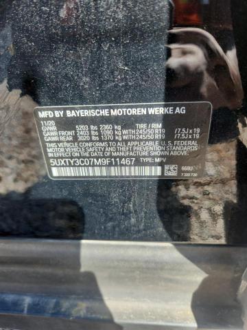 Продажа на аукционе авто 2021 Bmw X3, vin: 5UXTY3C07M9F11467, номер лота: 48673486