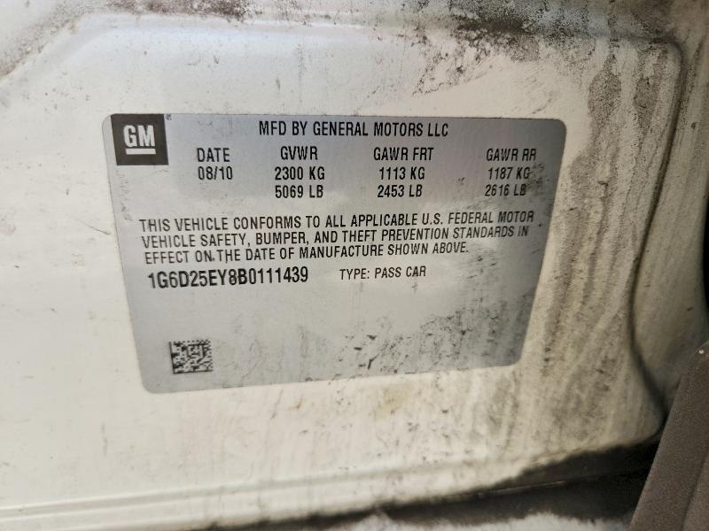 Продаж на аукціоні авто 2011 Cadillac Cts, vin: 1G6D25EY8B0111439, номер лоту: 51705076