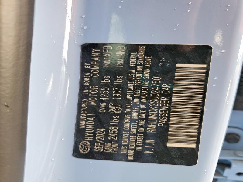 50743066 :رقم المزاد ، KMHLW4DK2SU024760 vin ، 2025 Hyundai Elantra N مزاد بيع