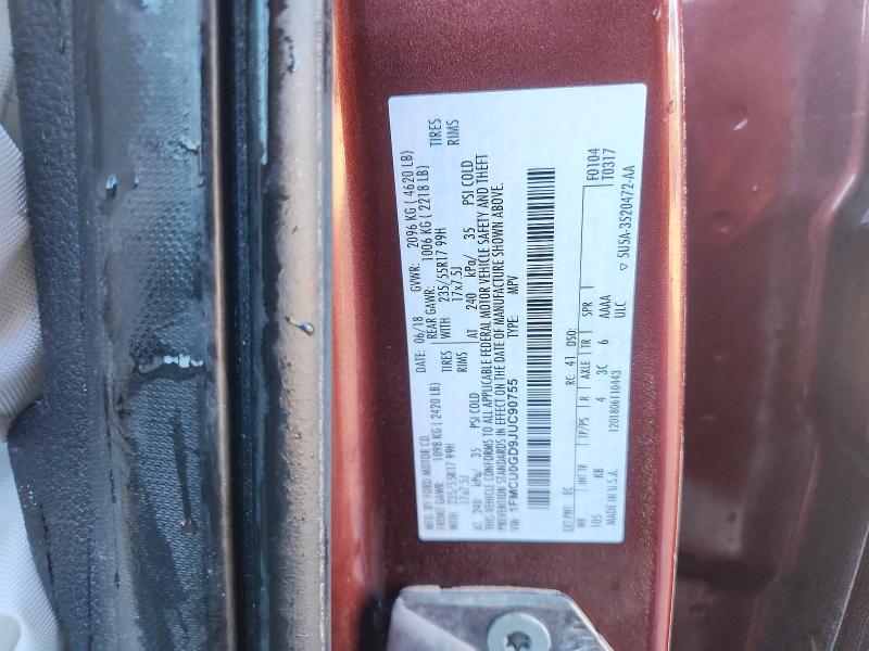 Продажа на аукционе авто 2018 Ford Escape, vin: 1FMCU0GD9JUC90755, номер лота: 49597616
