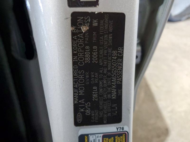 Продаж на аукціоні авто 2016 Kia Forte, vin: KNAFK4A65G5507498, номер лоту: 51766536