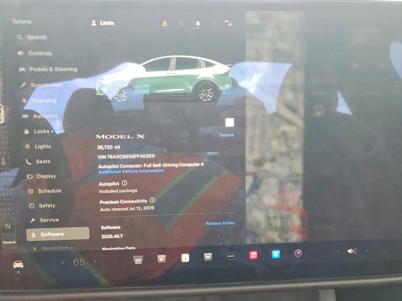 Продажа на аукционе авто 2023 Tesla Model X, vin: 7SAXCBE55PF403511, номер лота: 48263246