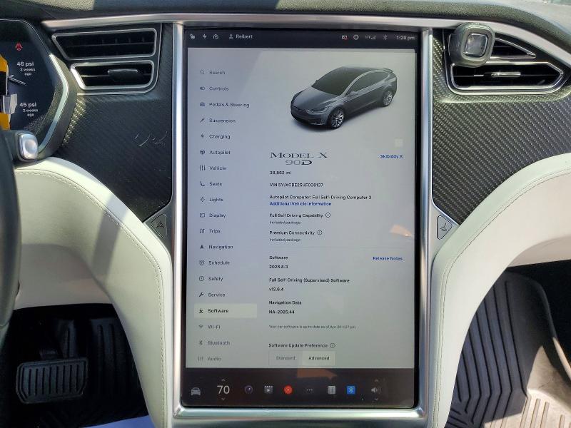 Aukcja sprzedaży 2017 Tesla Model X, vin: 5YJXCBE25HF038137, numer aukcji: 49935366