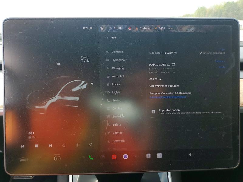 Aukcja sprzedaży 2018 Tesla Model 3, vin: 5YJ3E1EB2JF054871, numer aukcji: 47453756