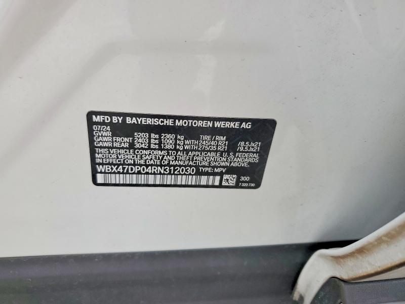 Продаж на аукціоні авто 2024 Bmw X3, vin: WBX47DP04RN312030, номер лоту: 49166156