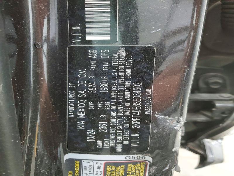 50467616 :رقم المزاد ، 3KPFT4DE8SE034602 vin ، 2025 Kia K4 مزاد بيع