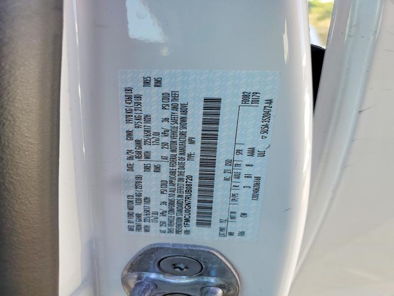 Aukcja sprzedaży 2024 Ford Escape, vin: 1FMCU0GN7RUB08720, numer aukcji: 51089026