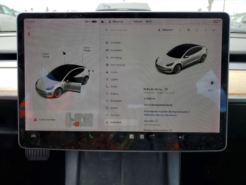 Продаж на аукціоні авто 2021 Tesla Model 3, vin: 5YJ3E1EA2MF031909, номер лоту: 50360076