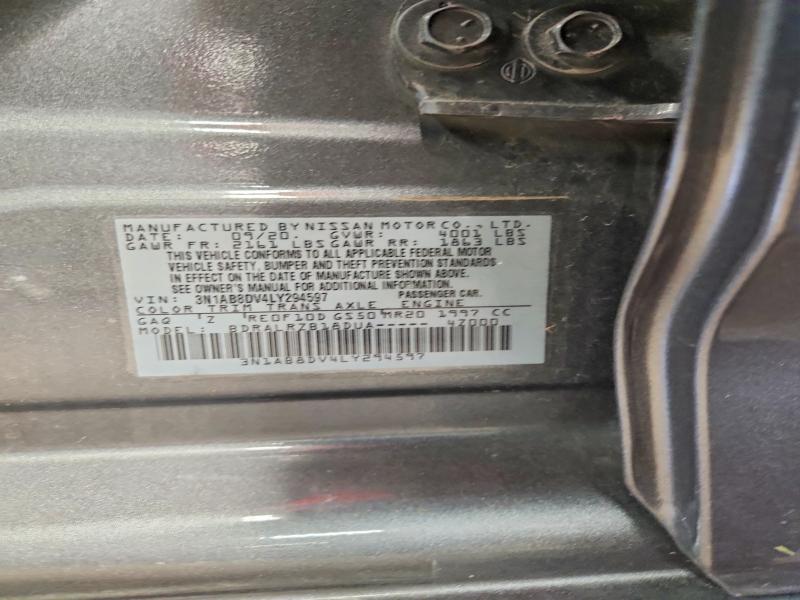 Продаж на аукціоні авто 2020 Nissan Sentra, vin: 3N1AB8DV4LY294597, номер лоту: 50934016