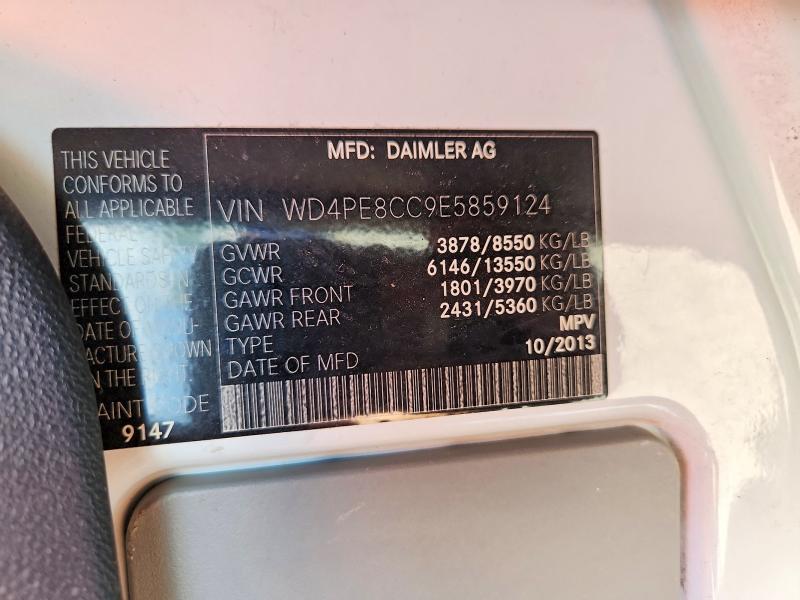 Auction sale of the 2014 Mercedes-benz Sprinter, vin: WD4PE8CC9E5859124, lot number: 49013356