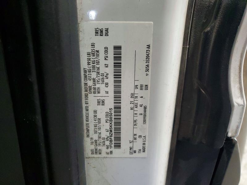 Продаж на аукціоні авто 2019 Ford Transit, vin: 1FDBF8ZM5KKB85015, номер лоту: 49035696