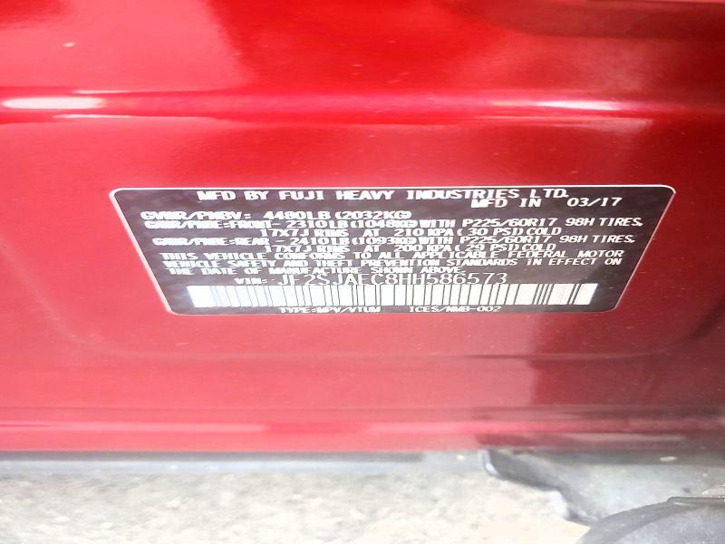 51143066 :رقم المزاد ، JF2SJAEC8HH586573 vin ، 2017 Subaru Forester مزاد بيع