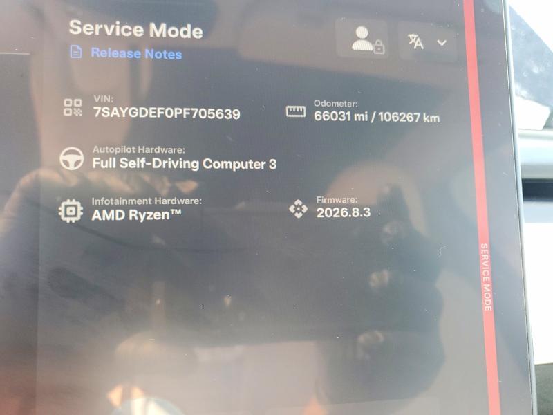 Продаж на аукціоні авто 2023 Tesla Model Y, vin: 7SAYGDEF0PF705639, номер лоту: 48951606