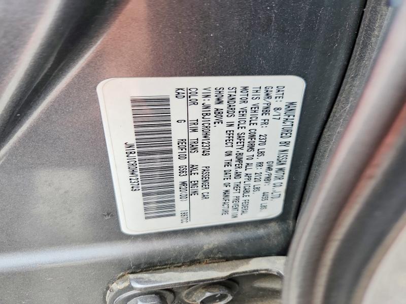 50162756 :رقم المزاد ، JN1BJ1CR0HW123749 vin ، 2017 Nissan Rogue Sport مزاد بيع