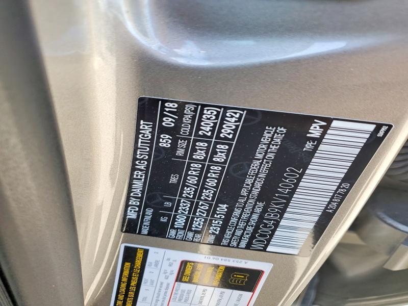 Продаж на аукціоні авто 2019 Mercedes-benz Glc, vin: WDC0G4JB9KV140602, номер лоту: 49618906