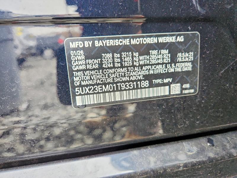 48575116 :رقم المزاد ، 5UX23EM01T9331188 vin ، 2026 Bmw X7 مزاد بيع