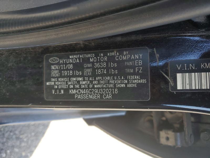 51311546 :رقم المزاد ، KMHCN46C29U320218 vin ، 2009 Hyundai Accent مزاد بيع