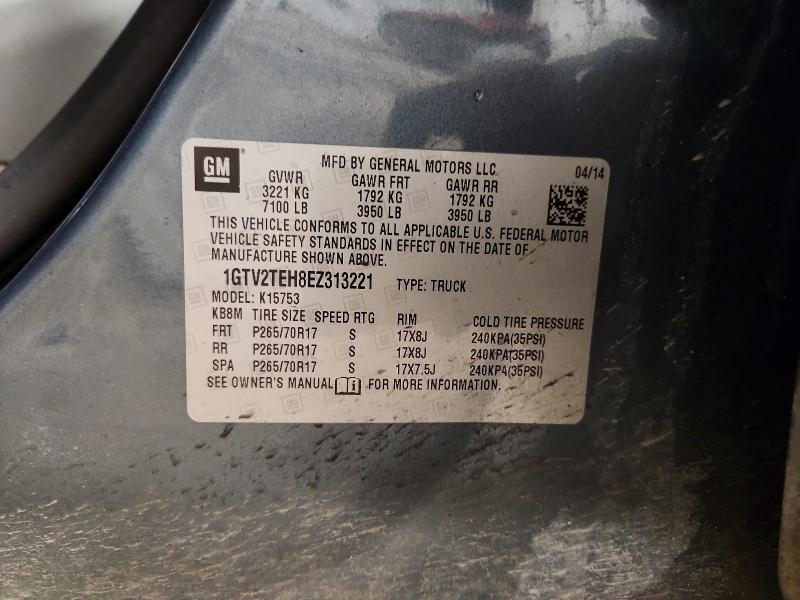 Aukcja sprzedaży 2014 Gmc Sierra, vin: 1GTV2TEH8EZ313221, numer aukcji: 49603586