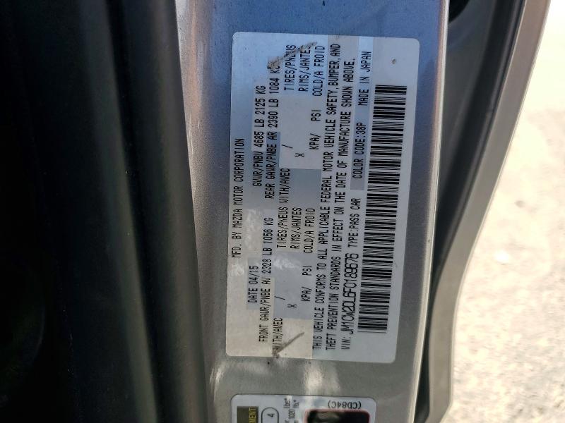 Продажа на аукционе авто 2015 Mazda 5, vin: JM1CW2DL6F0189676, номер лота: 51757666