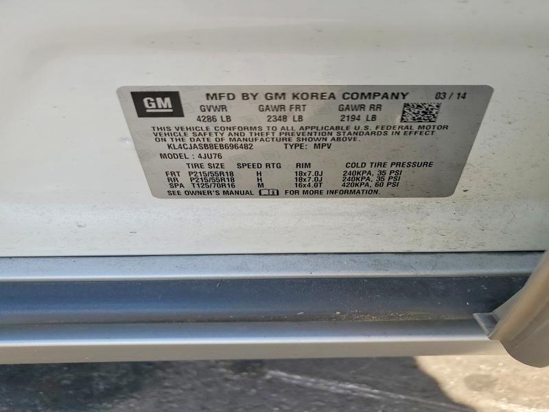 Aukcja sprzedaży 2014 Buick Encore, vin: KL4CJASB8EB696482, numer aukcji: 49873126