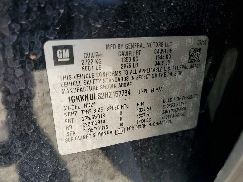 Auction sale of the 2017 Gmc Acadia, vin: 1GKKNULS2HZ157734, lot number: 49583756