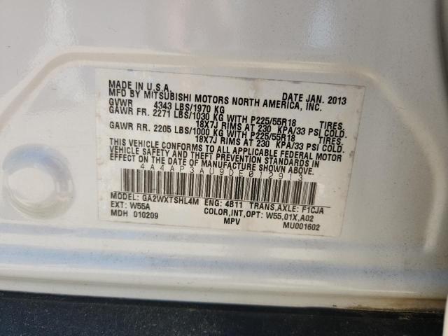 Aukcja sprzedaży 2013 Mitsubishi Outlander Sport, vin: 4A4AP3AU9DE012913, numer aukcji: 51119006