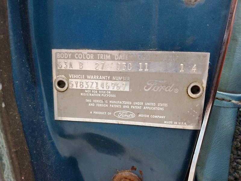 51650956 :رقم المزاد ، 5Y83Z146969 vin ، 1964 Ford Thunderbird مزاد بيع